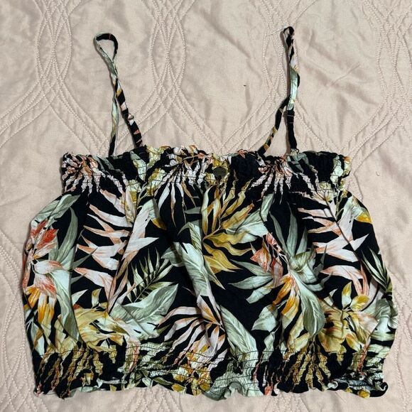 Ripcurl Tropical Leaves Crop Tank Top XL - Picture 5 of 5